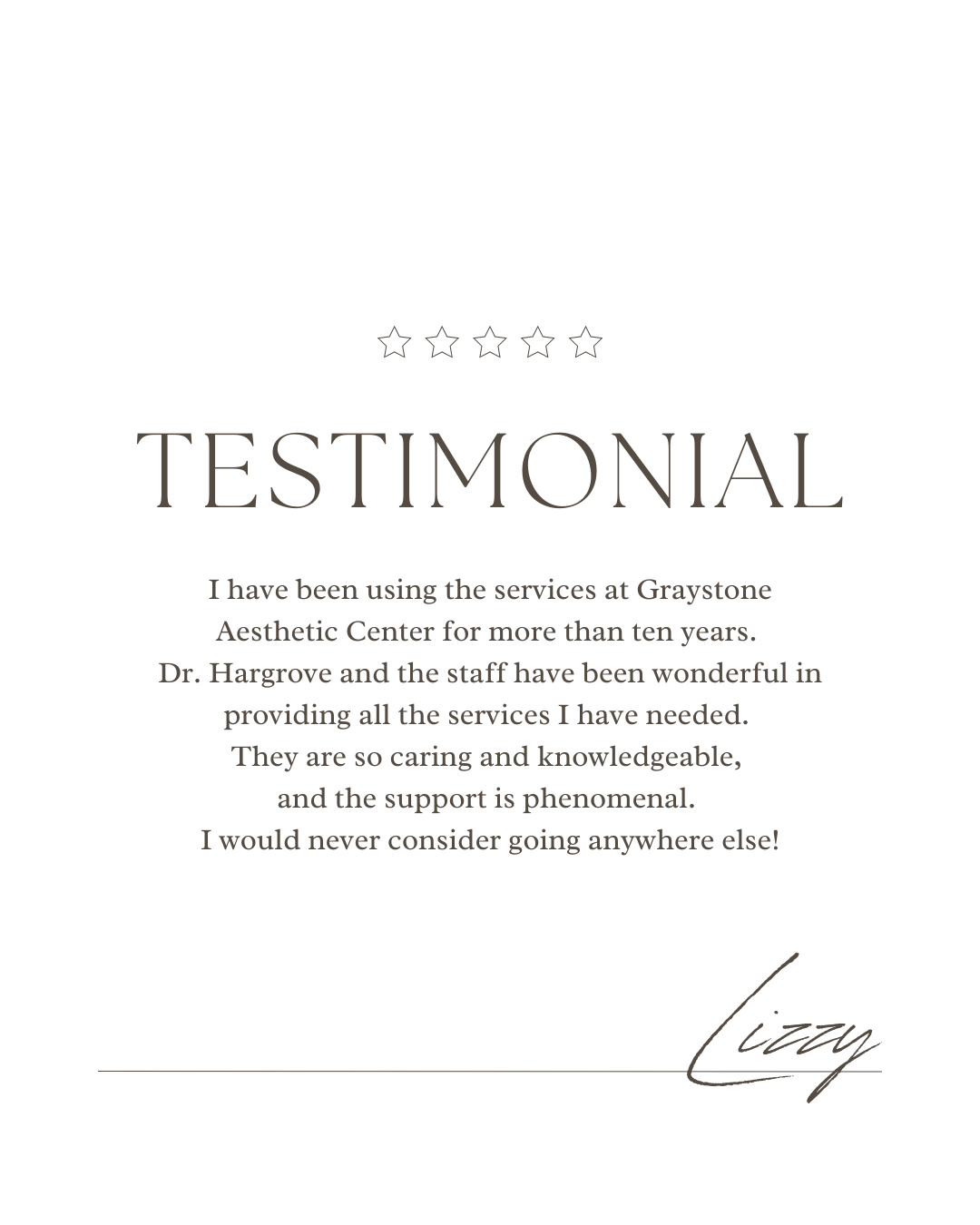Graystone Aesthetic Center Patient Testimonials